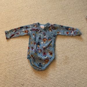 Hanna Andersson 12-18 months long sleeve kimono bodysuit